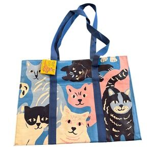 Blue Q Very Best Quality Shoulder Tote Bag Cats Terri Fry Kasuba 2021 Blue